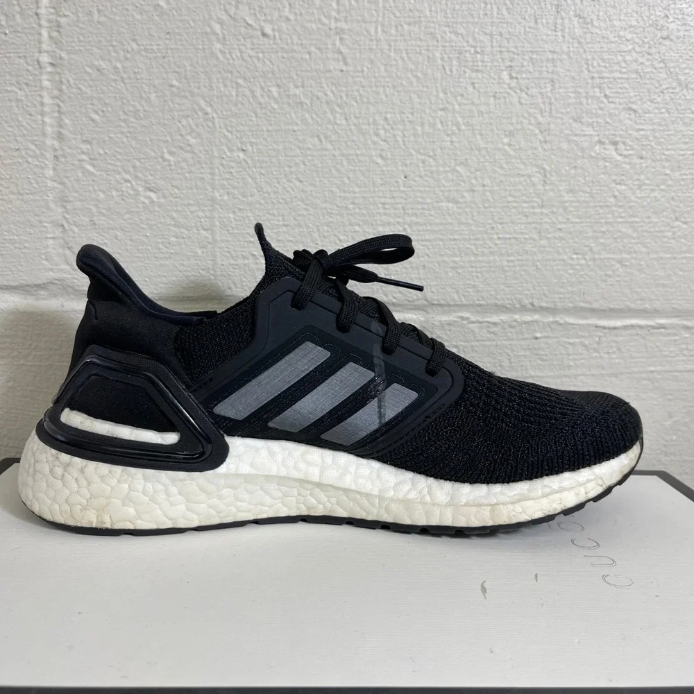 Adidas Ultraboost 20 EG0714 Core Black White‎ Running Shoes Sneaker Women's 8 US